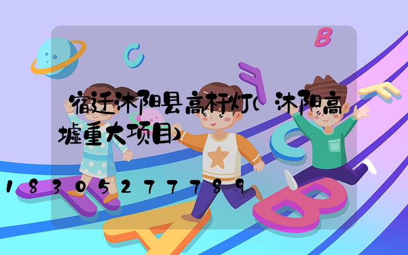 宿迁沭阳县高杆灯(沭阳高墟重大项目)