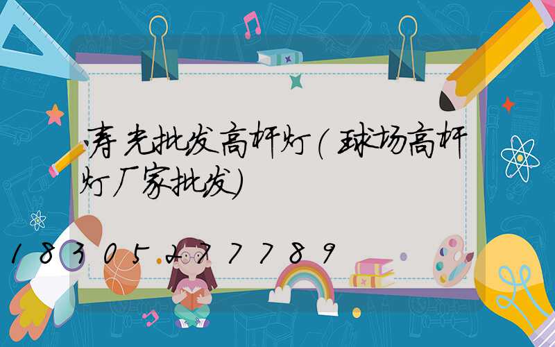 寿光批发高杆灯(球场高杆灯厂家批发)