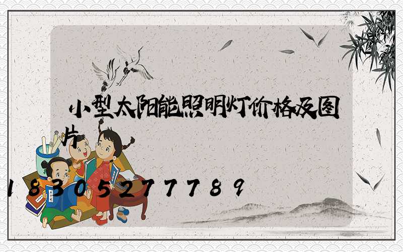 小型太阳能照明灯价格及图片