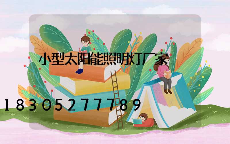 小型太阳能照明灯厂家