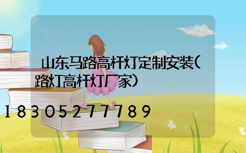 山东马路高杆灯定制安装(路灯高杆灯厂家)