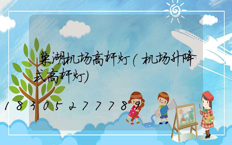 巢湖机场高杆灯(机场升降式高杆灯)
