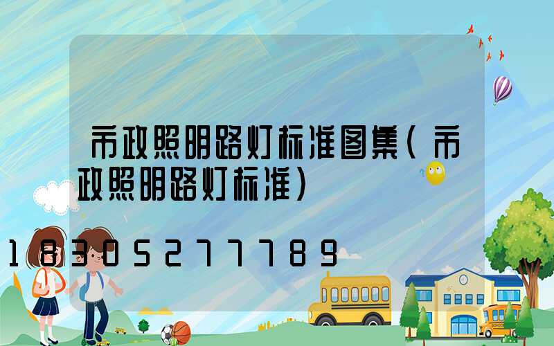 市政照明路灯标准图集(市政照明路灯标准)