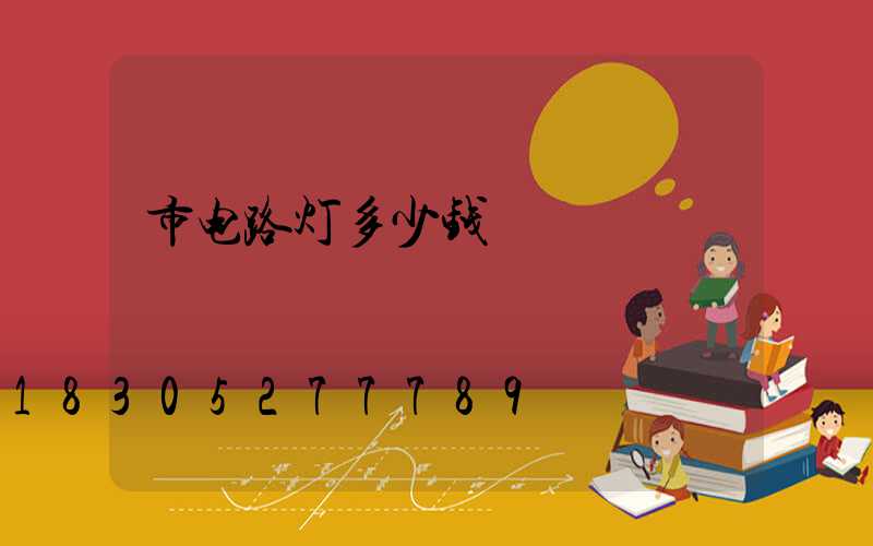 市电路灯多少钱