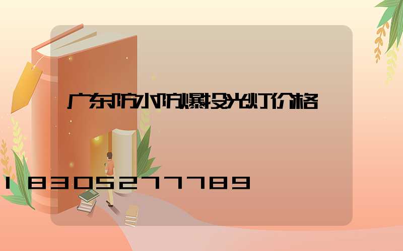 广东防水防爆投光灯价格