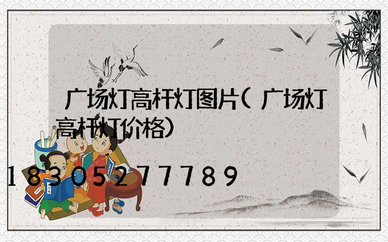 广场灯高杆灯图片(广场灯高杆灯价格)