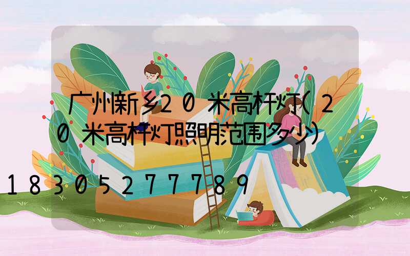 广州新乡20米高杆灯(20米高杆灯照明范围多少)