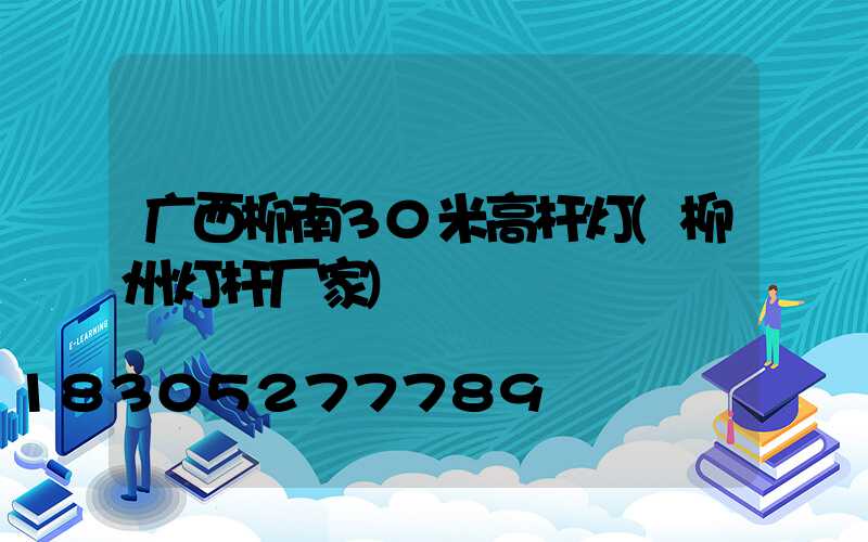 广西柳南30米高杆灯(柳州灯杆厂家)