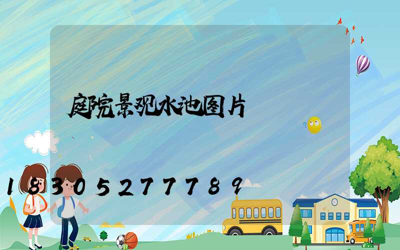 庭院景观水池图片