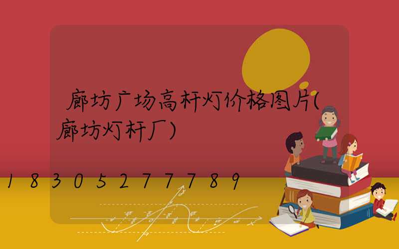 廊坊广场高杆灯价格图片(廊坊灯杆厂)
