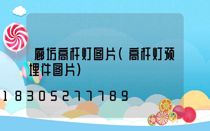 廊坊高杆灯图片(高杆灯预埋件图片)