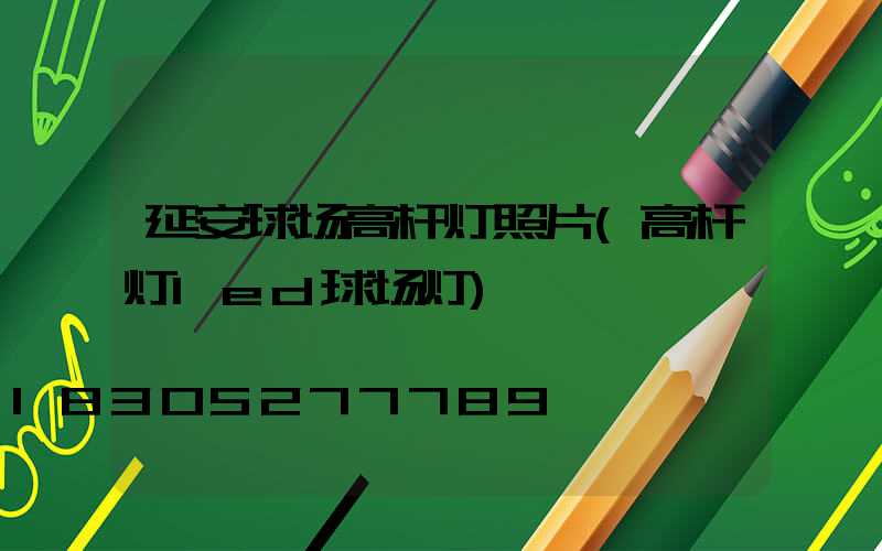 延安球场高杆灯照片(高杆灯led球场灯)