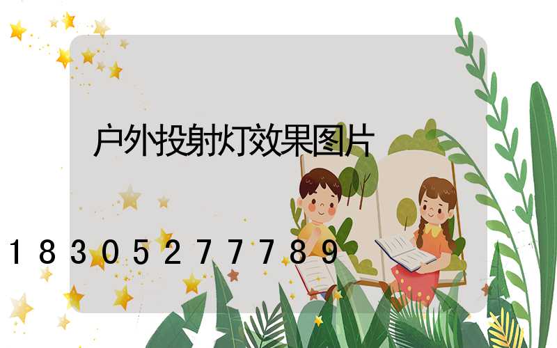 户外投射灯效果图片