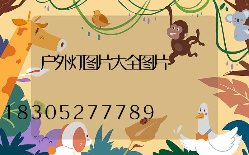 户外灯图片大全图片