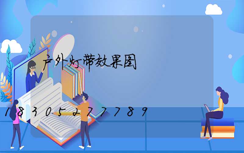 户外灯带效果图