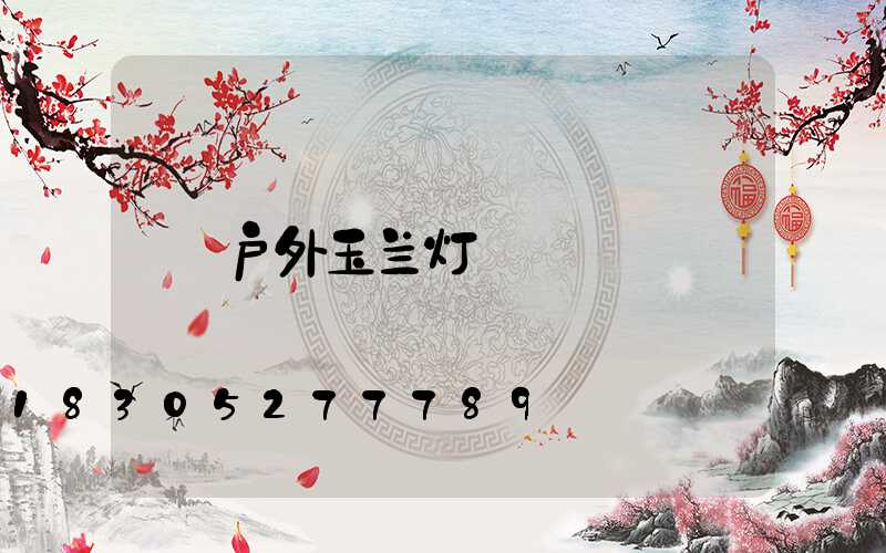户外玉兰灯