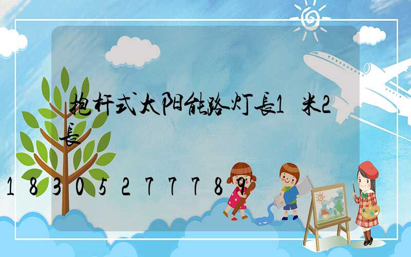 抱杆式太阳能路灯长1米2长