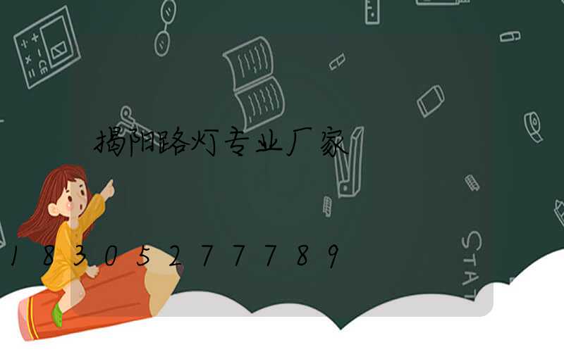 揭阳路灯专业厂家