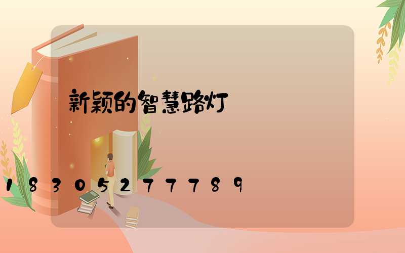 新颖的智慧路灯