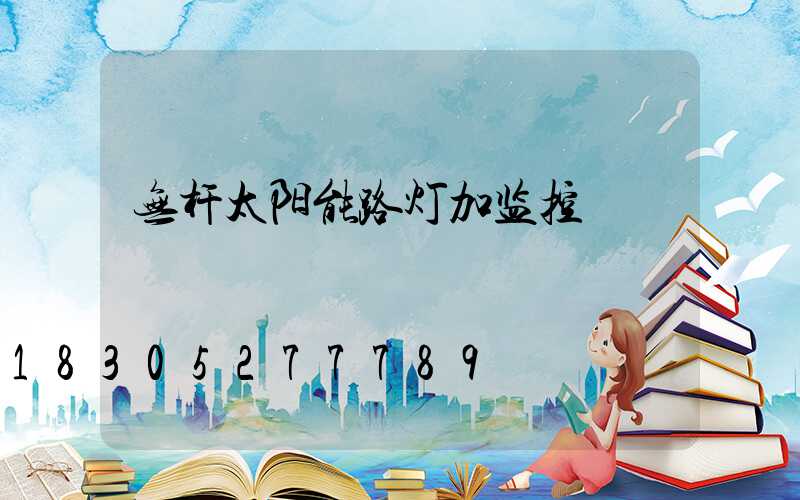 无杆太阳能路灯加监控