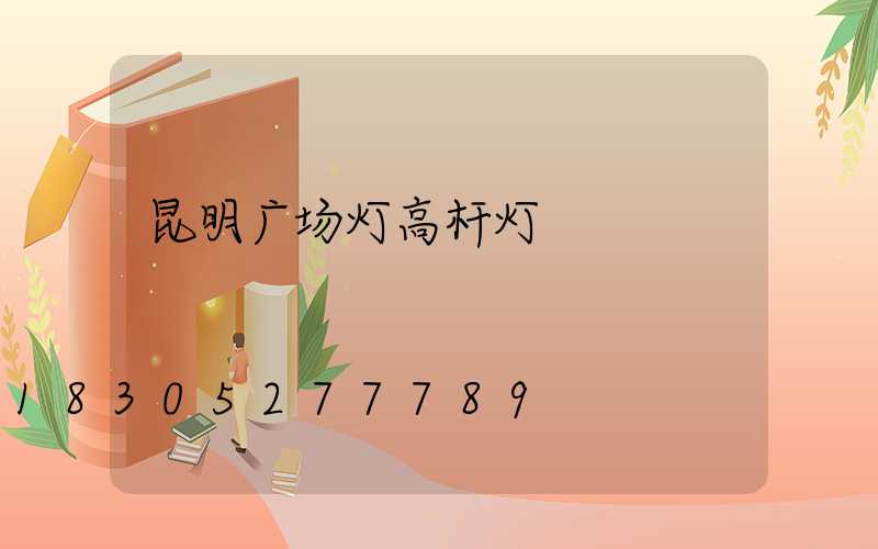 昆明广场灯高杆灯