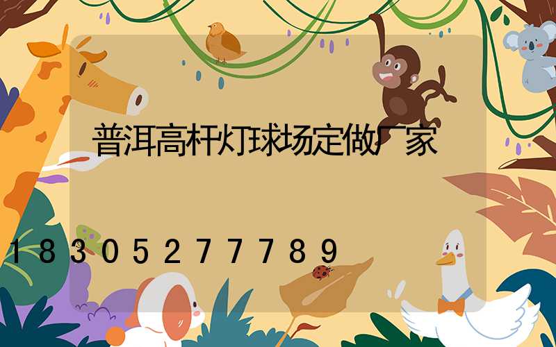 普洱高杆灯球场定做厂家