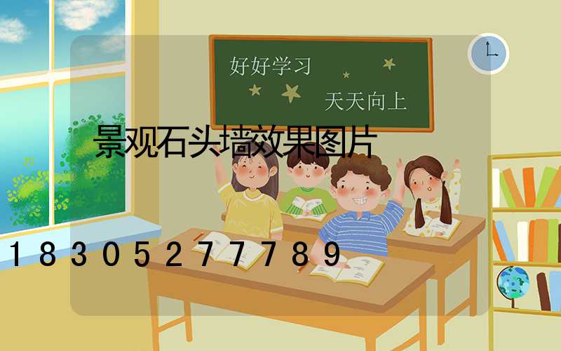 景观石头墙效果图片