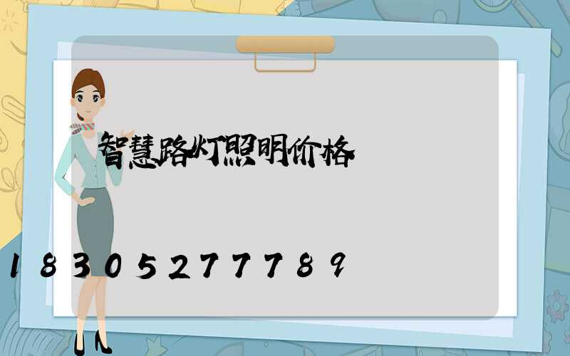 智慧路灯照明价格