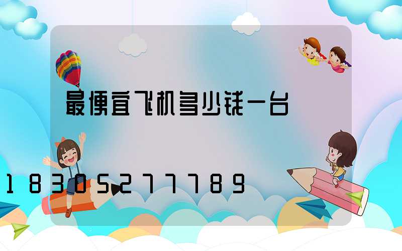 最便宜飞机多少钱一台