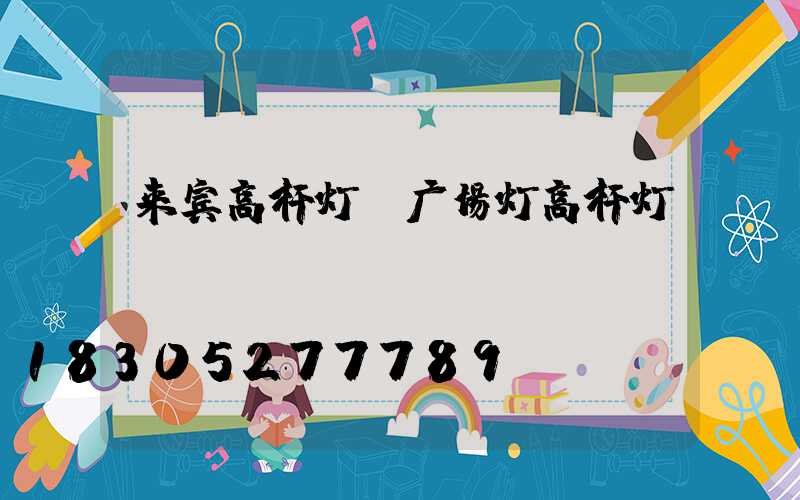 来宾高杆灯(广场灯高杆灯)