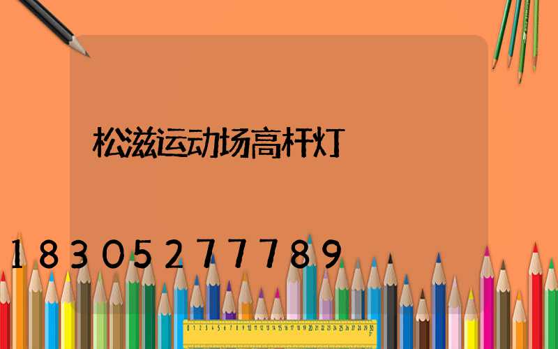 松滋运动场高杆灯