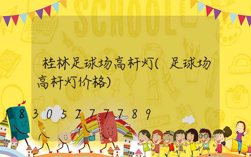 桂林足球场高杆灯(足球场高杆灯价格)