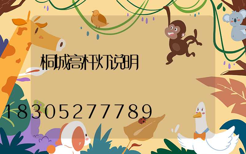 桐城高杆灯说明