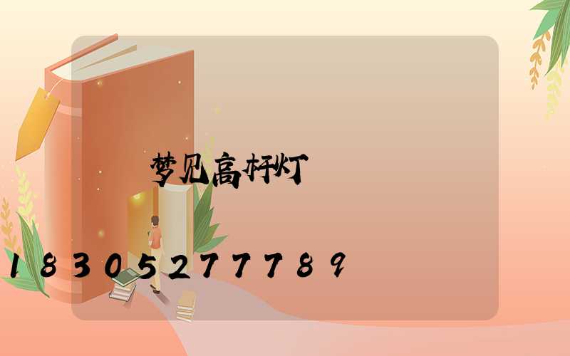 梦见高杆灯