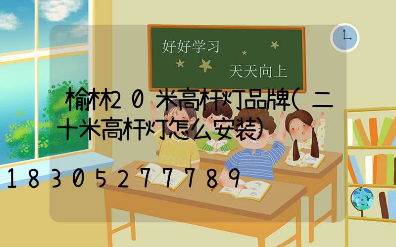 榆林20米高杆灯品牌(二十米高杆灯怎么安装)