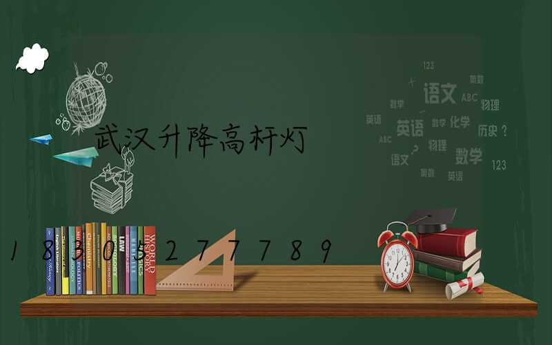 武汉升降高杆灯