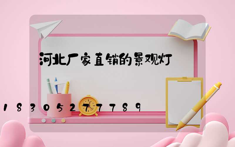 河北厂家直销的景观灯