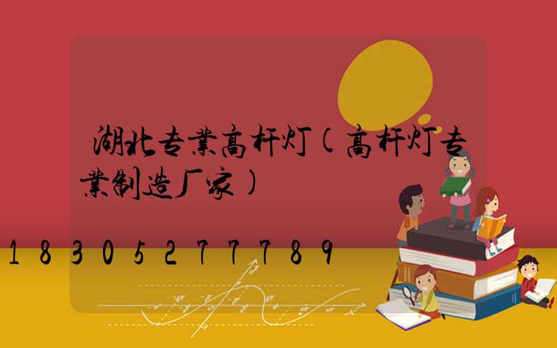 湖北专业高杆灯(高杆灯专业制造厂家)