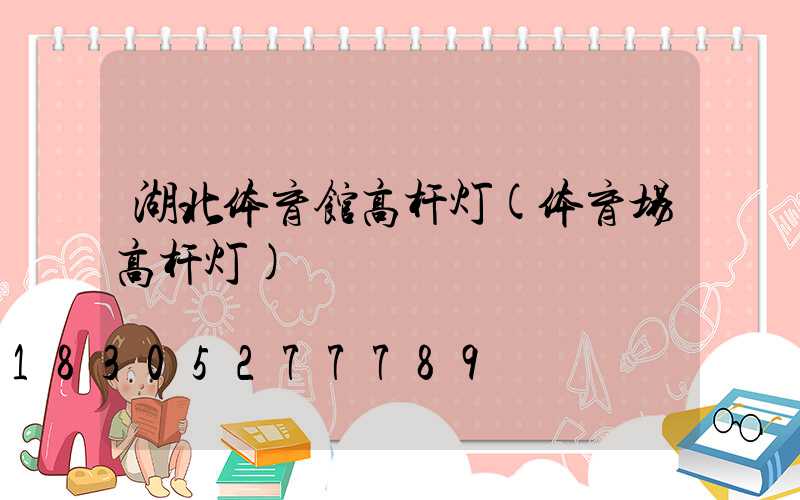 湖北体育馆高杆灯(体育场高杆灯)