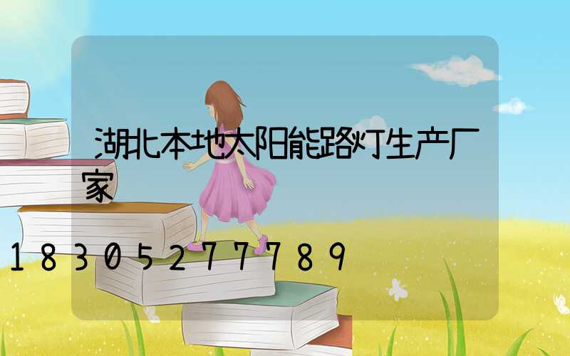 湖北本地太阳能路灯生产厂家