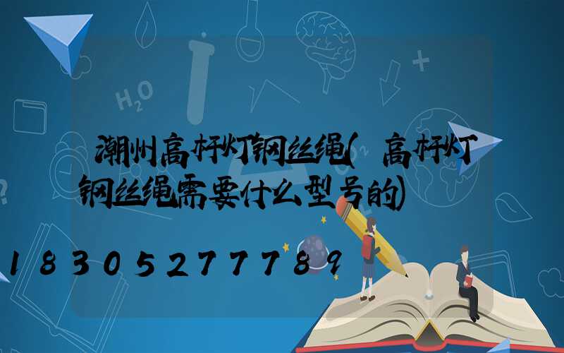 潮州高杆灯钢丝绳(高杆灯钢丝绳需要什么型号的)