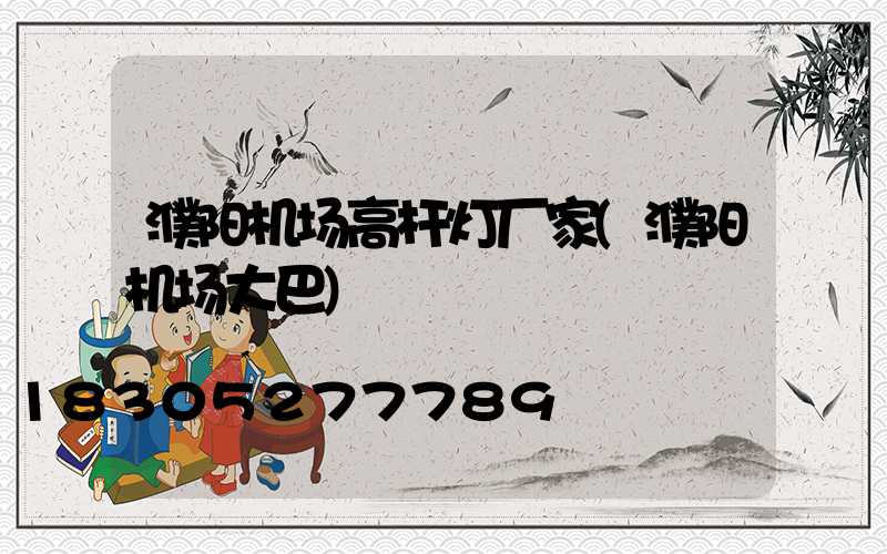 濮阳机场高杆灯厂家(濮阳机场大巴)