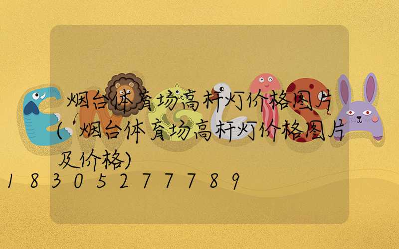 烟台体育场高杆灯价格图片(烟台体育场高杆灯价格图片及价格)