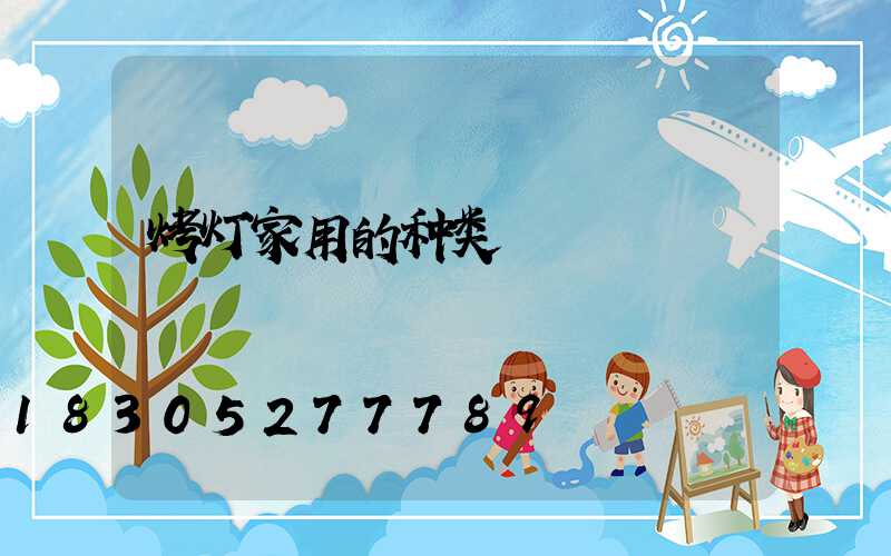 烤灯家用的种类