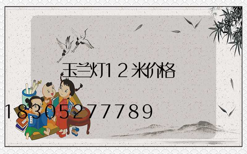 玉兰灯12米价格