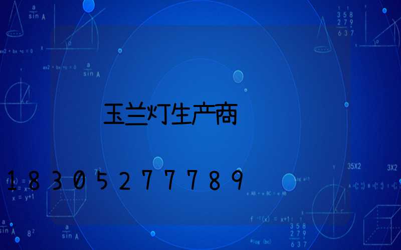 玉兰灯生产商