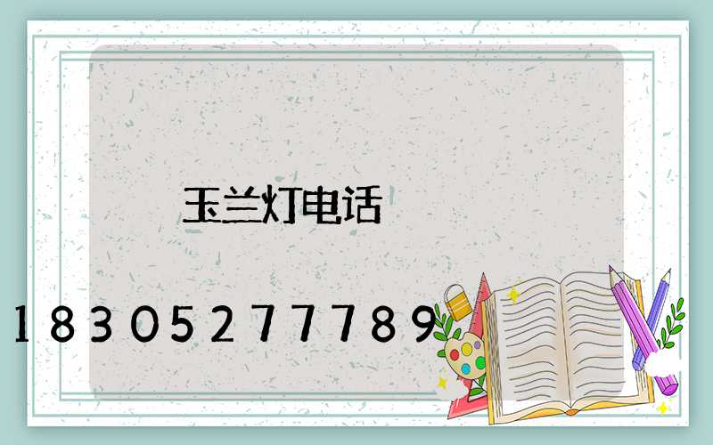 玉兰灯电话