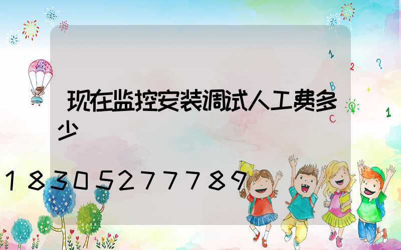 现在监控安装调试人工费多少