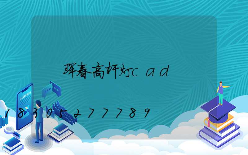 珲春高杆灯cad