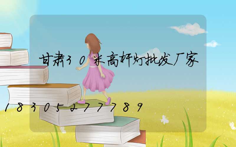 甘肃30米高杆灯批发厂家